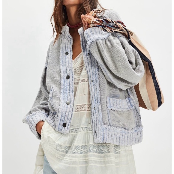 Nwt We The Free People Bubble Gum Pink Cute in this Cardi Cardigan Barbie Pink - Picture 5 of 5